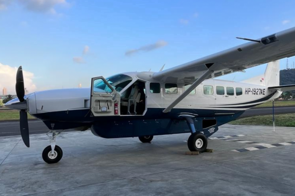 Cessna Caravan is mostly used for charters flights to bahía piñas or bocas del toro