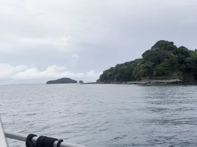 View before arrival to punta bajo rico island